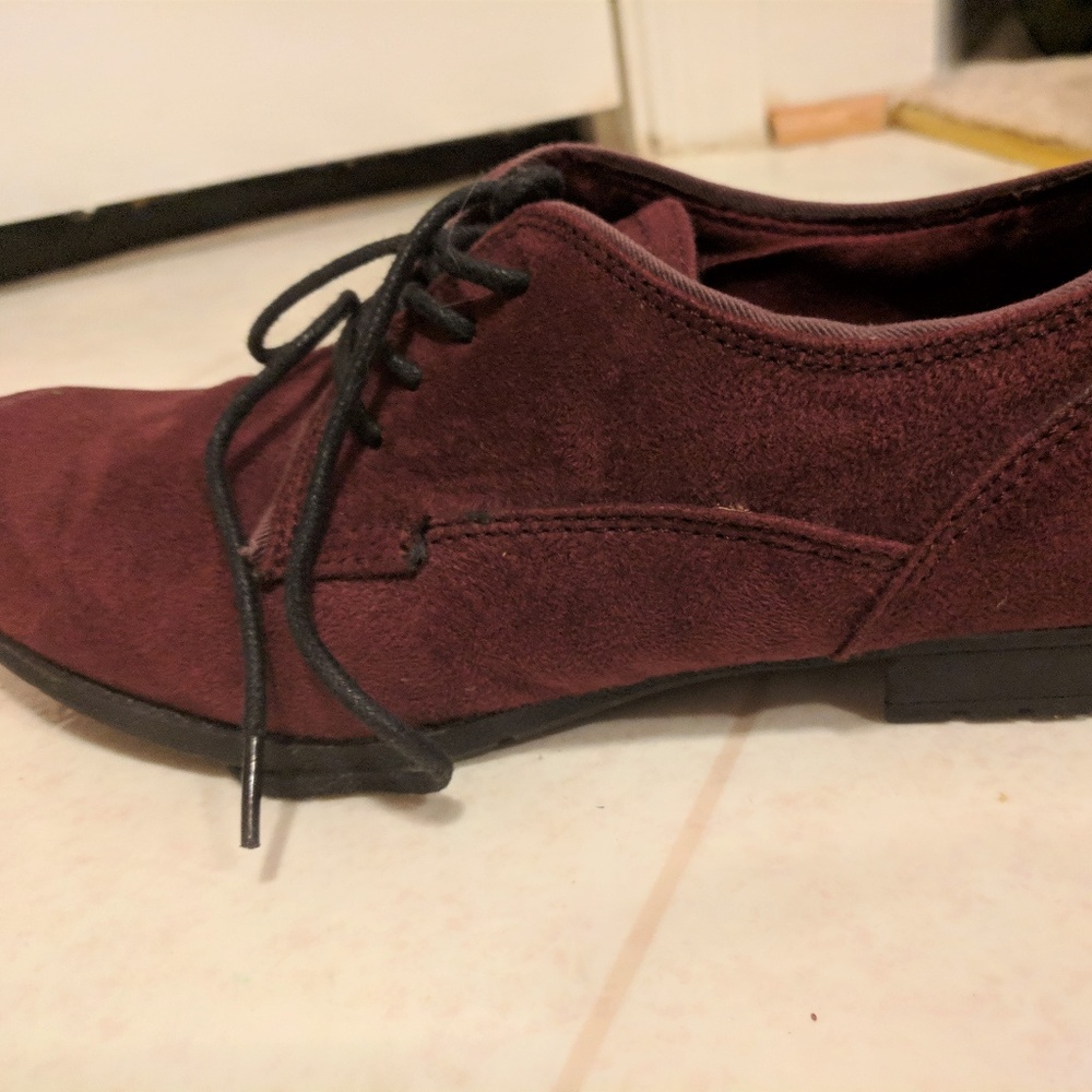 Burgundy suede oxfords - Rocket Dog sz 7